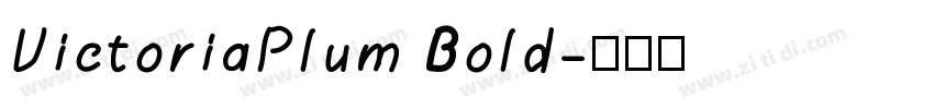 VictoriaPlum Bold字体转换